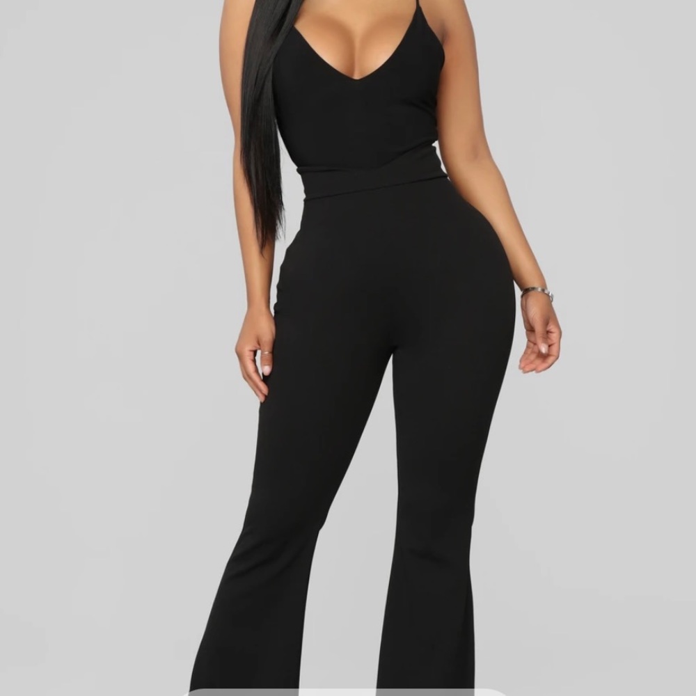 Black flare pants